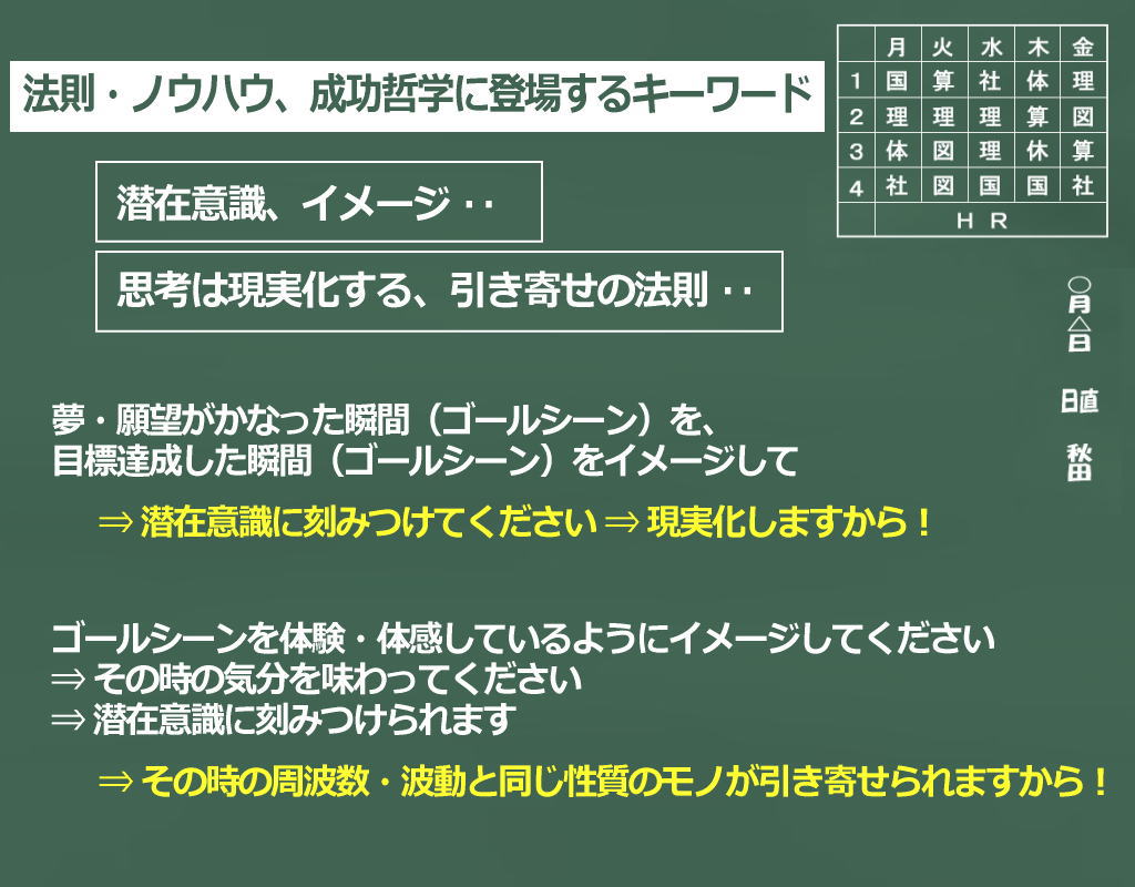 成功法則・ノウハウ・成功哲学のエッセンス・キーワードのイメージ画像