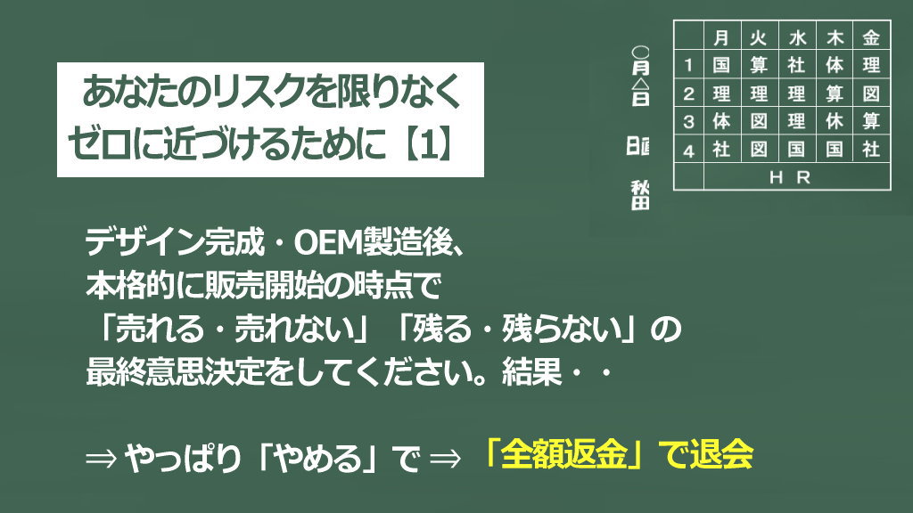 リスクを限りなくゼロ【1】イメージ画像